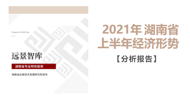 遠景智庫發布《2021年湖南省上半年經濟形勢分析報告》
